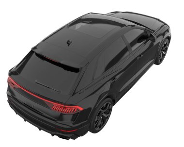 Sport car isolated on white background. 3d rendering - illustration