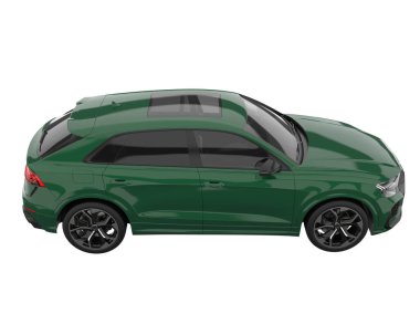 Sport car isolated on white background. 3d rendering - illustration