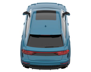 Sport car isolated on white background. 3d rendering - illustration