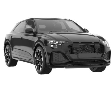 Sport car isolated on white background. 3d rendering - illustration