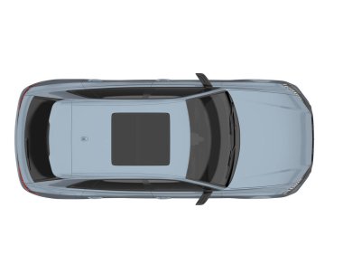 Sport car isolated on white background. 3d rendering - illustration