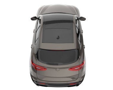 Sport car isolated on white background. 3d rendering - illustration