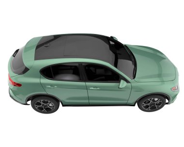 Sport car isolated on white background. 3d rendering - illustration