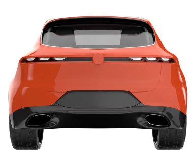 Realistic SUV isolated on white background. 3d rendering - illustration