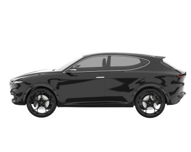 Realistic SUV isolated on white background. 3d rendering - illustration