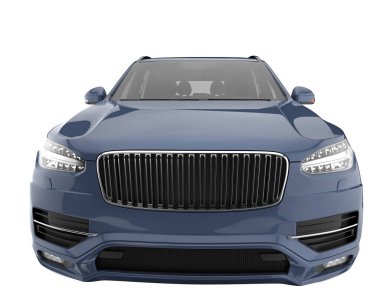 Realistic SUV isolated on white background. 3d rendering - illustration