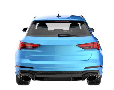 Realistic SUV isolated on white background. 3d rendering - illustration