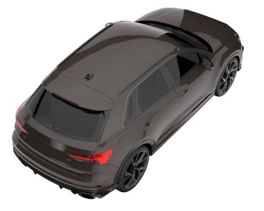 Realistic SUV isolated on white background. 3d rendering - illustration