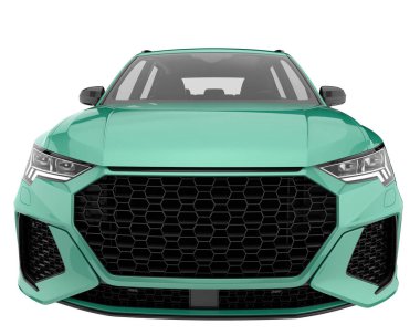 Realistic SUV isolated on white background. 3d rendering - illustration