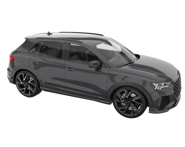 Realistic SUV isolated on white background. 3d rendering - illustration