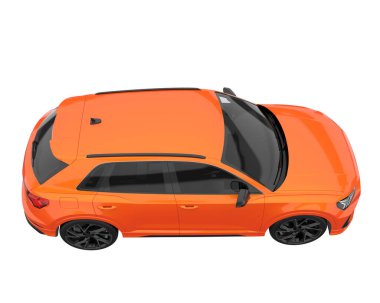 Realistic SUV isolated on white background. 3d rendering - illustration