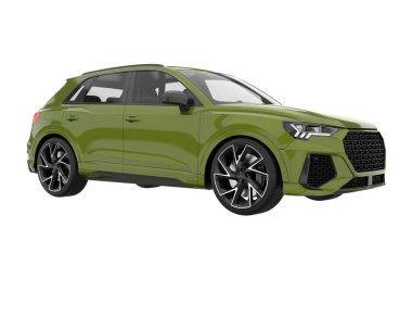 Realistic SUV isolated on white background. 3d rendering - illustration