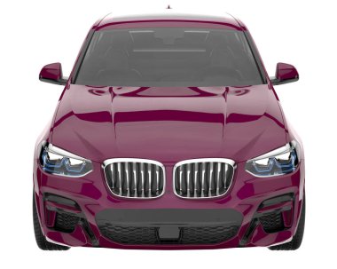 Realistic SUV isolated on white background. 3d rendering - illustration