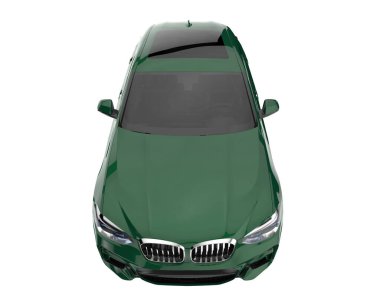 Realistic SUV isolated on white background. 3d rendering - illustration