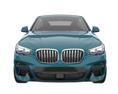 Realistic SUV isolated on white background. 3d rendering - illustration