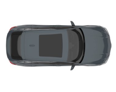 Realistic SUV isolated on white background. 3d rendering - illustration