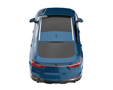 Realistic SUV isolated on white background. 3d rendering - illustration