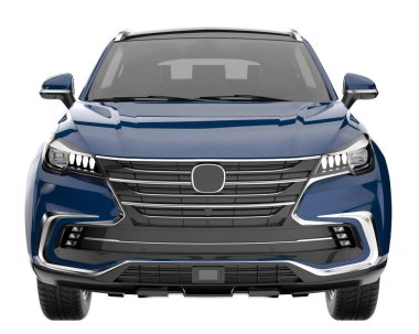 Realistic SUV isolated on white background. 3d rendering - illustration