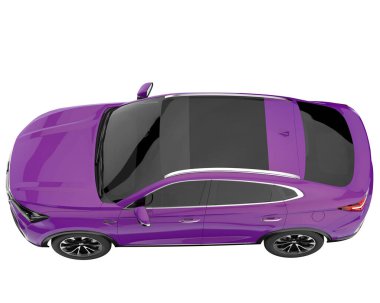 Realistic SUV isolated on white background. 3d rendering - illustration