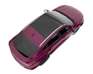 Realistic SUV isolated on white background. 3d rendering - illustration