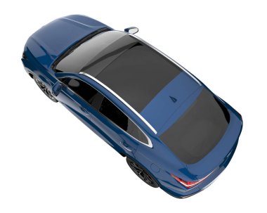 Realistic SUV isolated on white background. 3d rendering - illustration