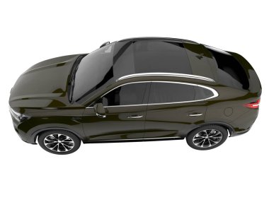 Realistic SUV isolated on white background. 3d rendering - illustration
