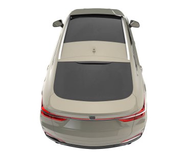 Realistic SUV isolated on white background. 3d rendering - illustration