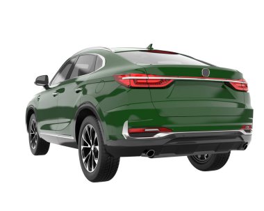 Realistic SUV isolated on white background. 3d rendering - illustration
