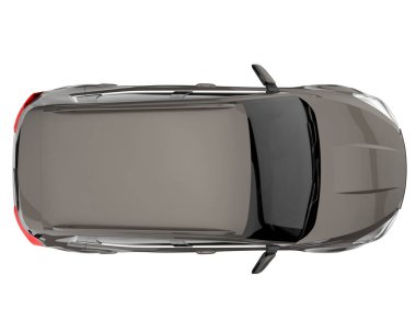 Realistic SUV isolated on white background. 3d rendering - illustration