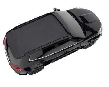 Realistic SUV isolated on white background. 3d rendering - illustration