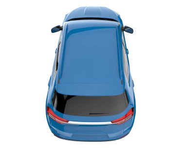 Realistic SUV isolated on white background. 3d rendering - illustration