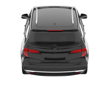 Realistic SUV isolated on white background. 3d rendering - illustration