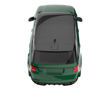 Realistic SUV isolated on white background. 3d rendering - illustration