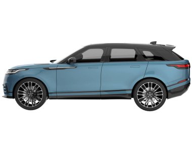 Realistic SUV isolated on white background. 3d rendering - illustration