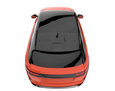 Realistic SUV isolated on white background. 3d rendering - illustration