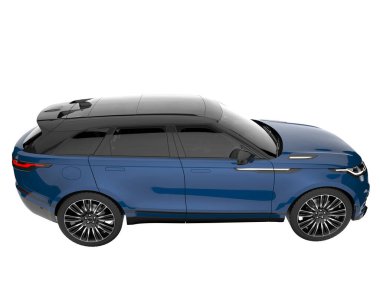 Realistic SUV isolated on white background. 3d rendering - illustration