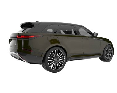 Realistic SUV isolated on white background. 3d rendering - illustration