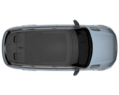 Realistic SUV isolated on white background. 3d rendering - illustration