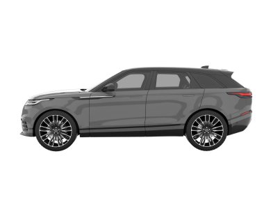 Realistic SUV isolated on white background. 3d rendering - illustration