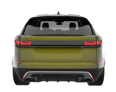 Realistic SUV isolated on white background. 3d rendering - illustration