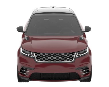 Realistic SUV isolated on white background. 3d rendering - illustration