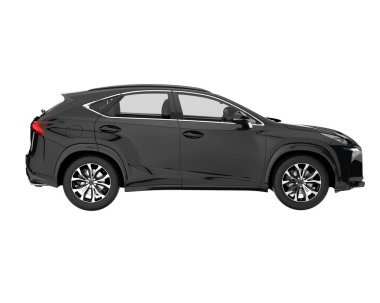 Realistic SUV isolated on white background. 3d rendering - illustration