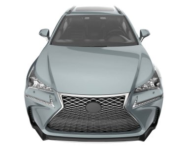 Realistic SUV isolated on white background. 3d rendering - illustration