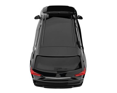 Realistic SUV isolated on white background. 3d rendering - illustration