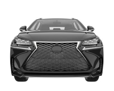 Realistic SUV isolated on white background. 3d rendering - illustration