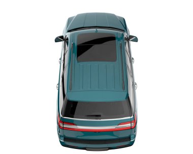 Realistic SUV isolated on white background. 3d rendering - illustration