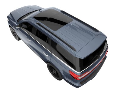 Realistic SUV isolated on white background. 3d rendering - illustration