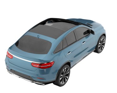 Realistic SUV isolated on white background. 3d rendering - illustration