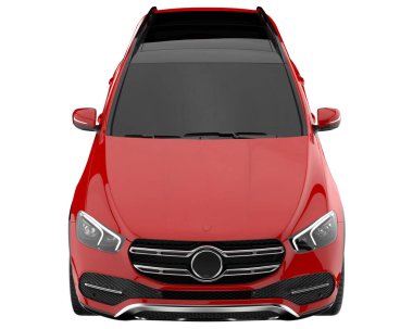 Realistic SUV isolated on white background. 3d rendering - illustration