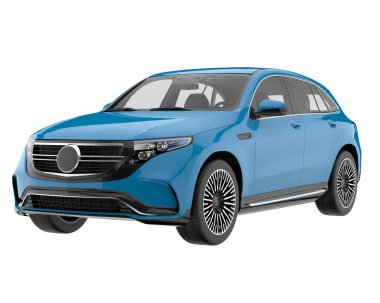 Realistic SUV isolated on white background. 3d rendering - illustration